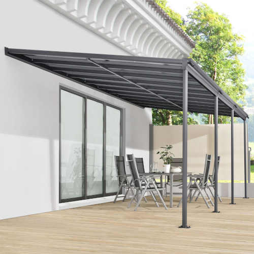 Zahradní hliníková pergola s polykarbonátem