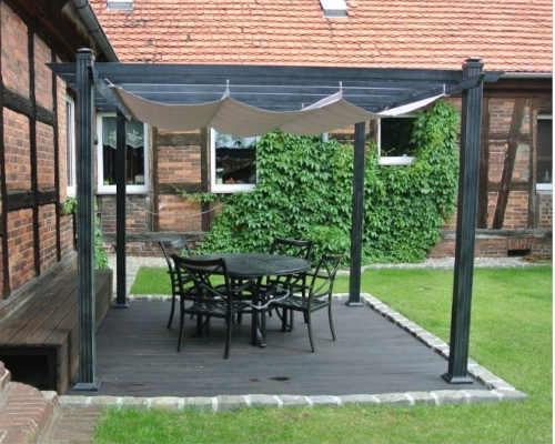 zahradní pergola v moderním designu