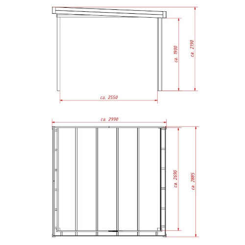 pergola k domku Baumax