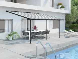 Elegantní, rychlé a levné řešení pro zakrytí vaší terasy hliníková pergola 3 x 5,46 m